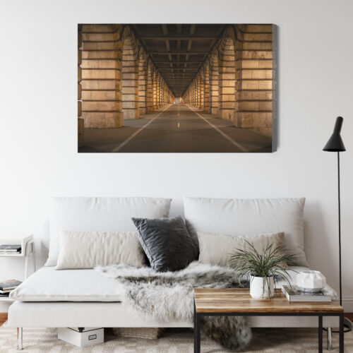 Obraz na płótnie Architektoniczny tunel Symetria Perspektywa  Premium Canvas - obrazek 4