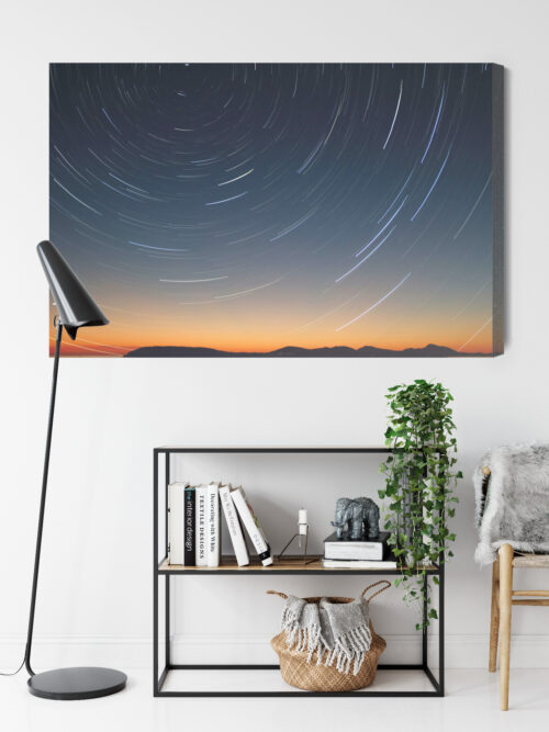 Obraz na płótnie Nocne niebo i ruch gwiazd Premium Canvas - obrazek 9