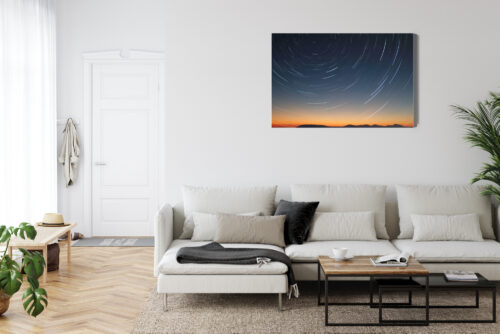 Obraz na płótnie Nocne niebo i ruch gwiazd Premium Canvas - obrazek 6