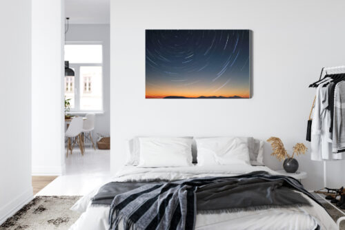 Obraz na płótnie Nocne niebo i ruch gwiazd Premium Canvas - obrazek 7