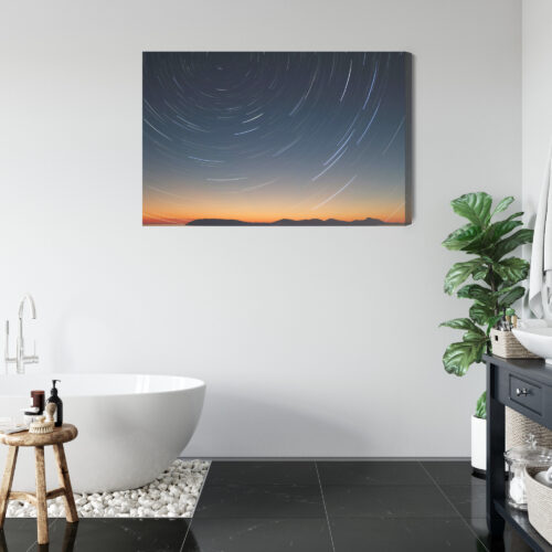 Obraz na płótnie Nocne niebo i ruch gwiazd Premium Canvas - obrazek 5