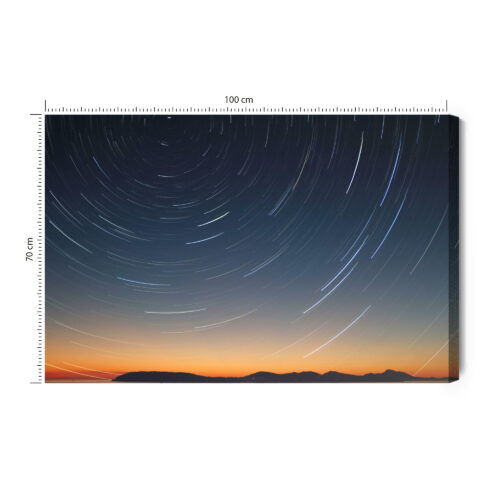 Obraz na płótnie Nocne niebo i ruch gwiazd Premium Canvas