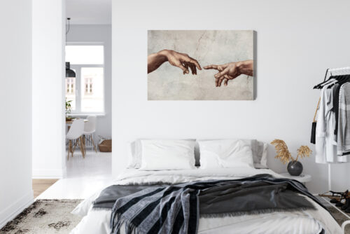Obraz na płótnie Klasyka Stworzenie Adama Premium Canvas - obrazek 7