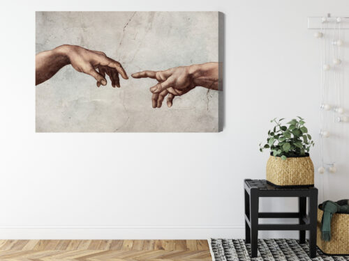 Obraz na płótnie Klasyka Stworzenie Adama Premium Canvas - obrazek 8