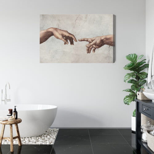 Obraz na płótnie Klasyka Stworzenie Adama Premium Canvas - obrazek 5