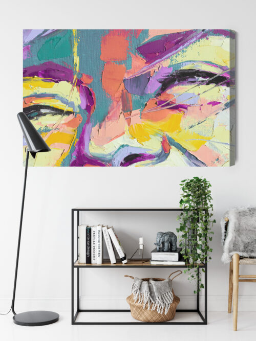 Obraz na płótnie Twarz kobiety Styl abstrakcyjny  Premium Canvas - obrazek 9