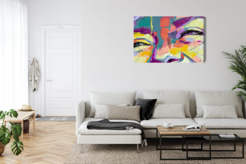 Obraz na płótnie Twarz kobiety Styl abstrakcyjny  Premium Canvas - obrazek 6