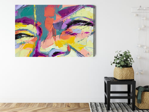 Obraz na płótnie Twarz kobiety Styl abstrakcyjny  Premium Canvas - obrazek 8