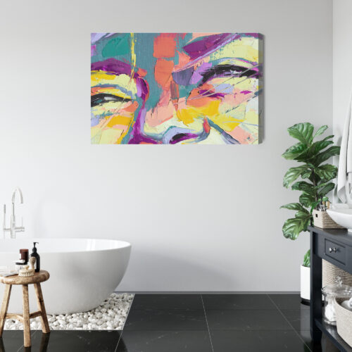 Obraz na płótnie Twarz kobiety Styl abstrakcyjny  Premium Canvas - obrazek 5