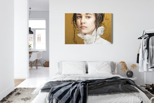 Obraz na płótnie Portret kobiety Styl impresjonistyczny  Premium Canvas - obrazek 7