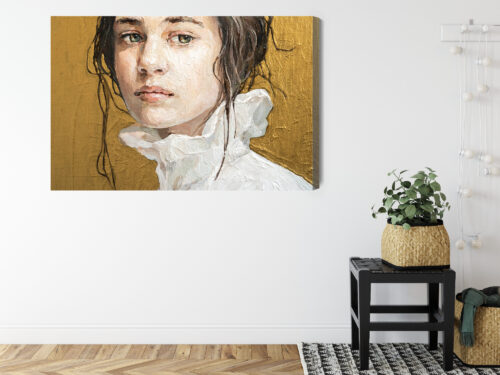 Obraz na płótnie Portret kobiety Styl impresjonistyczny  Premium Canvas - obrazek 8