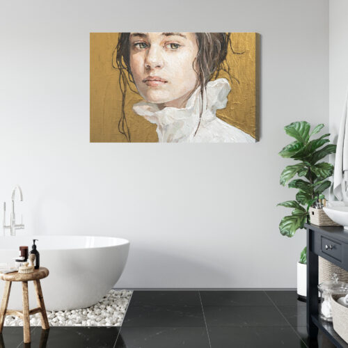 Obraz na płótnie Portret kobiety Styl impresjonistyczny  Premium Canvas - obrazek 5