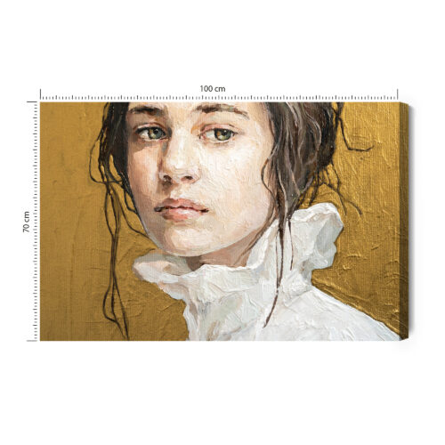 Obraz na płótnie Portret kobiety Styl impresjonistyczny  Premium Canvas