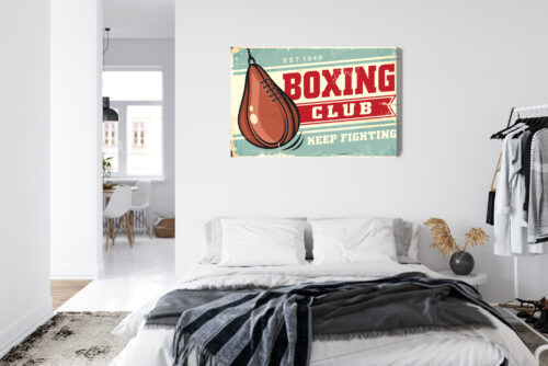 Obraz na płótnie Boks Retro Motywacja  Premium Canvas - obrazek 7