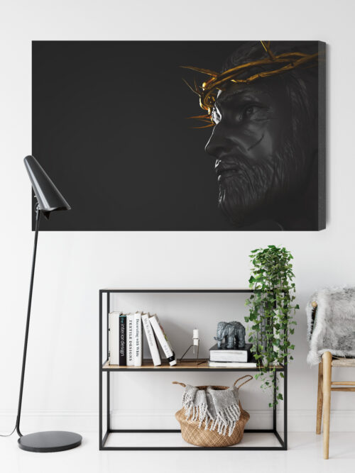 Obraz na płótnie Jezus Cierniowa Korona Minimalizm  Premium Canvas - obrazek 9
