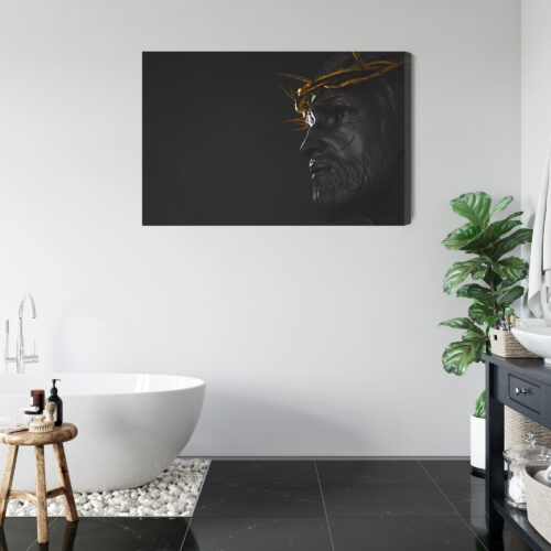 Obraz na płótnie Jezus Cierniowa Korona Minimalizm  Premium Canvas - obrazek 5