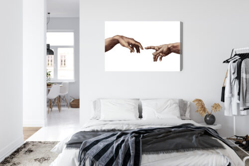 Obraz na płótnie Stworzenie Człowieka Renesans Klasyka  Premium Canvas - obrazek 7