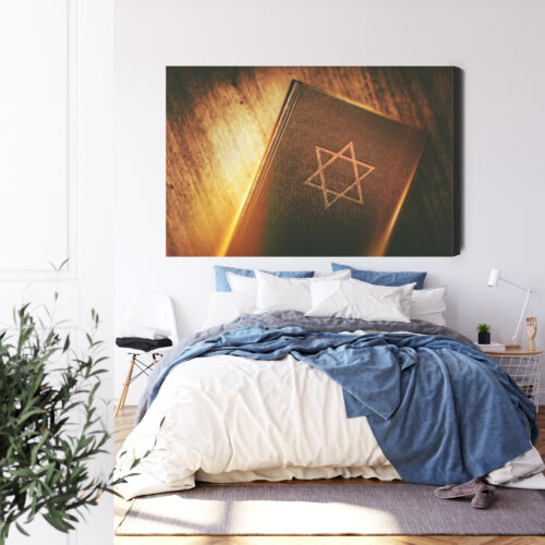 Obraz na płótnie Gwiazda Dawida Judaizm Religia  Premium Canvas - obrazek 3