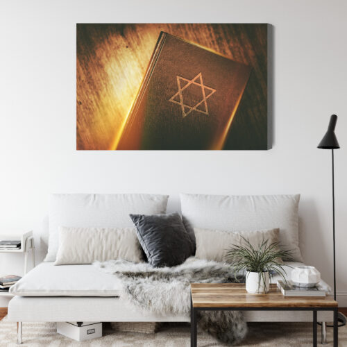 Obraz na płótnie Gwiazda Dawida Judaizm Religia  Premium Canvas - obrazek 4