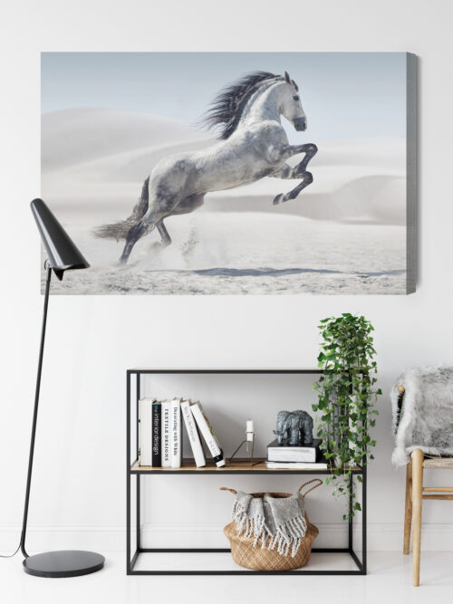 Obraz na płótnie Koń Fotografia Pustynia  Premium Canvas - obrazek 9