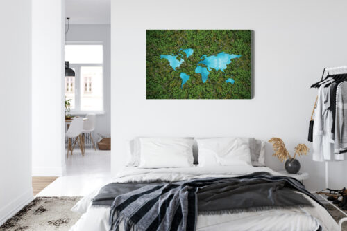 Obraz na płótnie Mapa Ekologiczna Ziemia  Premium Canvas - obrazek 7
