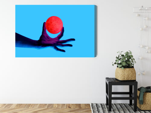 Obraz na płótnie Ręka Futurystyczna Kula  Premium Canvas - obrazek 8
