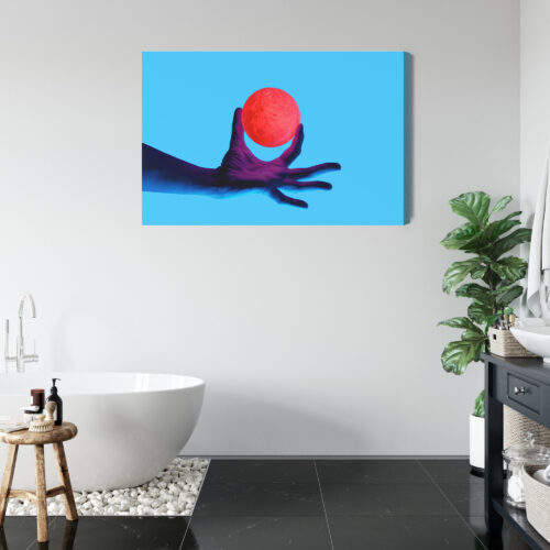 Obraz na płótnie Ręka Futurystyczna Kula  Premium Canvas - obrazek 5