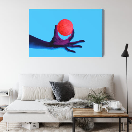 Obraz na płótnie Ręka Futurystyczna Kula  Premium Canvas - obrazek 4