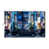 Obraz na płótnie Tokio Kabukicho Nocna ulica z taksówką  Premium Canvas