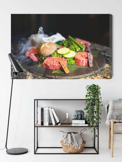 Obraz na płótnie Kuchnia Japońskie mięso z warzywami Premium Canvas - obrazek 9