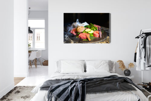 Obraz na płótnie Kuchnia Japońskie mięso z warzywami Premium Canvas - obrazek 7