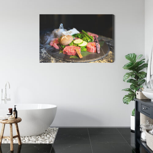 Obraz na płótnie Kuchnia Japońskie mięso z warzywami Premium Canvas - obrazek 5