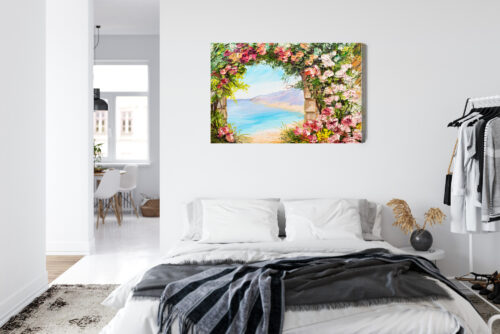 Obraz na płótnie Kwiaty Malarstwo Widok  Premium Canvas - obrazek 7