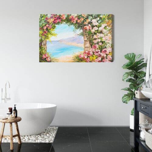 Obraz na płótnie Kwiaty Malarstwo Widok  Premium Canvas - obrazek 5