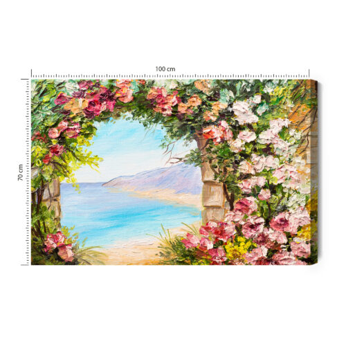 Obraz na płótnie Kwiaty Malarstwo Widok  Premium Canvas