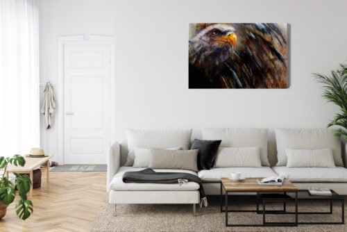 Obraz na płótnie Orzeł Ilustracja Głowa  Premium Canvas - obrazek 6