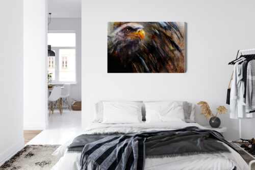 Obraz na płótnie Orzeł Ilustracja Głowa  Premium Canvas - obrazek 7