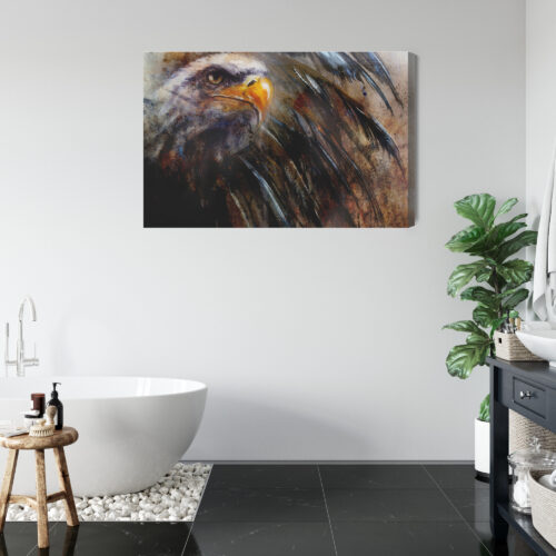 Obraz na płótnie Orzeł Ilustracja Głowa  Premium Canvas - obrazek 5