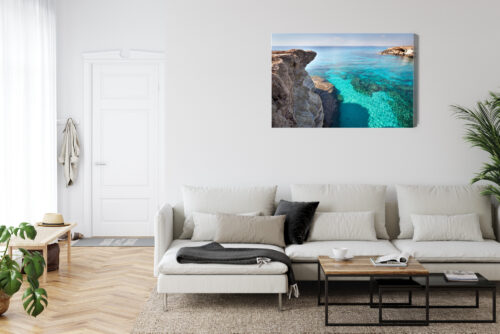 Obraz na płótnie Klify Fotografia Morze  Premium Canvas - obrazek 6