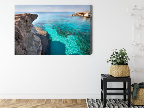 Obraz na płótnie Klify Fotografia Morze  Premium Canvas - obrazek 8