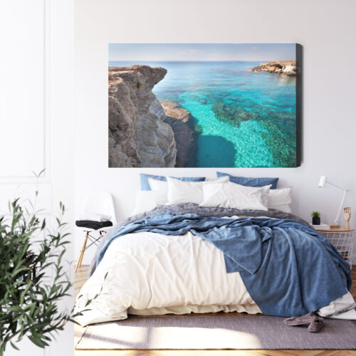 Obraz na płótnie Klify Fotografia Morze  Premium Canvas - obrazek 3
