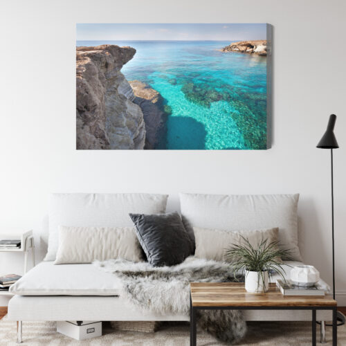 Obraz na płótnie Klify Fotografia Morze  Premium Canvas - obrazek 4