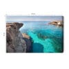 Obraz na płótnie Klify Fotografia Morze  Premium Canvas