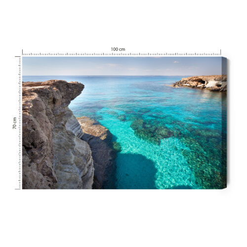 Obraz na płótnie Klify Fotografia Morze  Premium Canvas