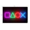 Obraz na płótnie Gaming Neonowe symbole konsoli Premium Canvas