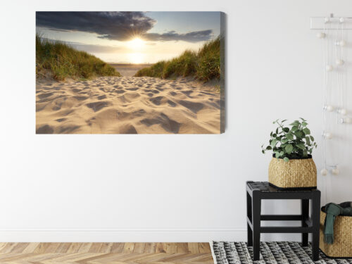 Obraz na płótnie Plaża Fotografia Zachód  Premium Canvas - obrazek 8