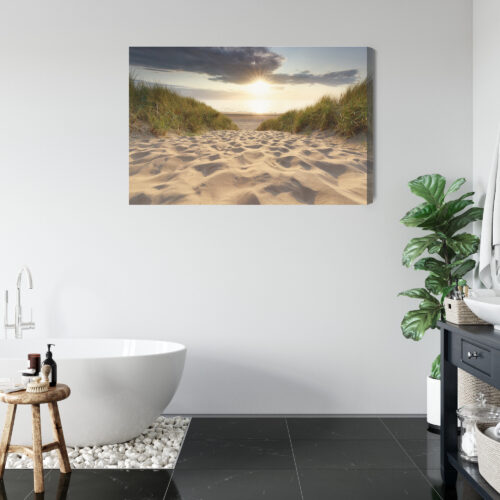 Obraz na płótnie Plaża Fotografia Zachód  Premium Canvas - obrazek 5