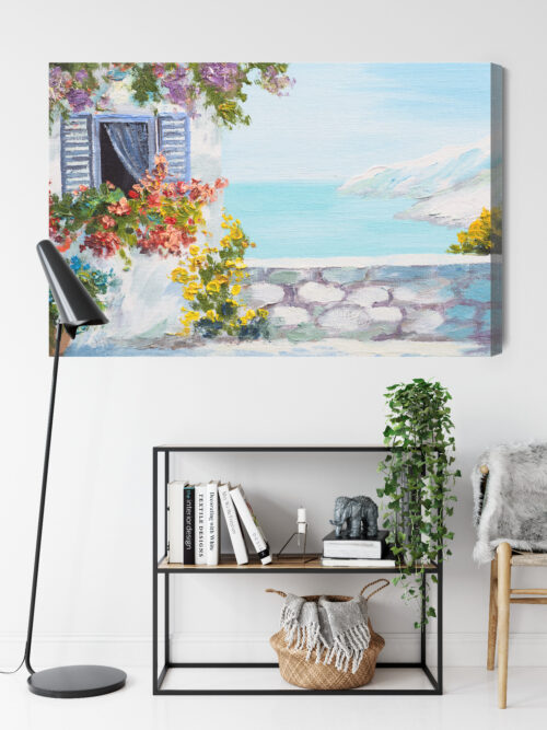 Obraz na płótnie Morze Malarstwo Widok  Premium Canvas - obrazek 9