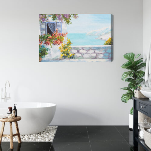 Obraz na płótnie Morze Malarstwo Widok  Premium Canvas - obrazek 5