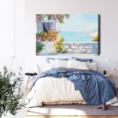 Obraz na płótnie Morze Malarstwo Widok  Premium Canvas - obrazek 3